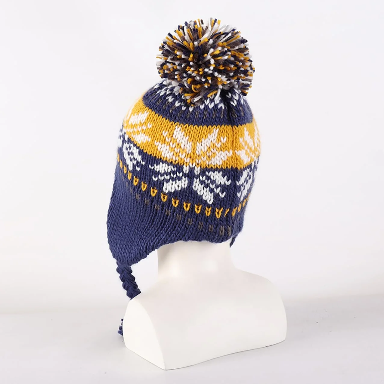 Шапка зимова YAMEE для дівчат з вушними клапанами Тепла, фото №4