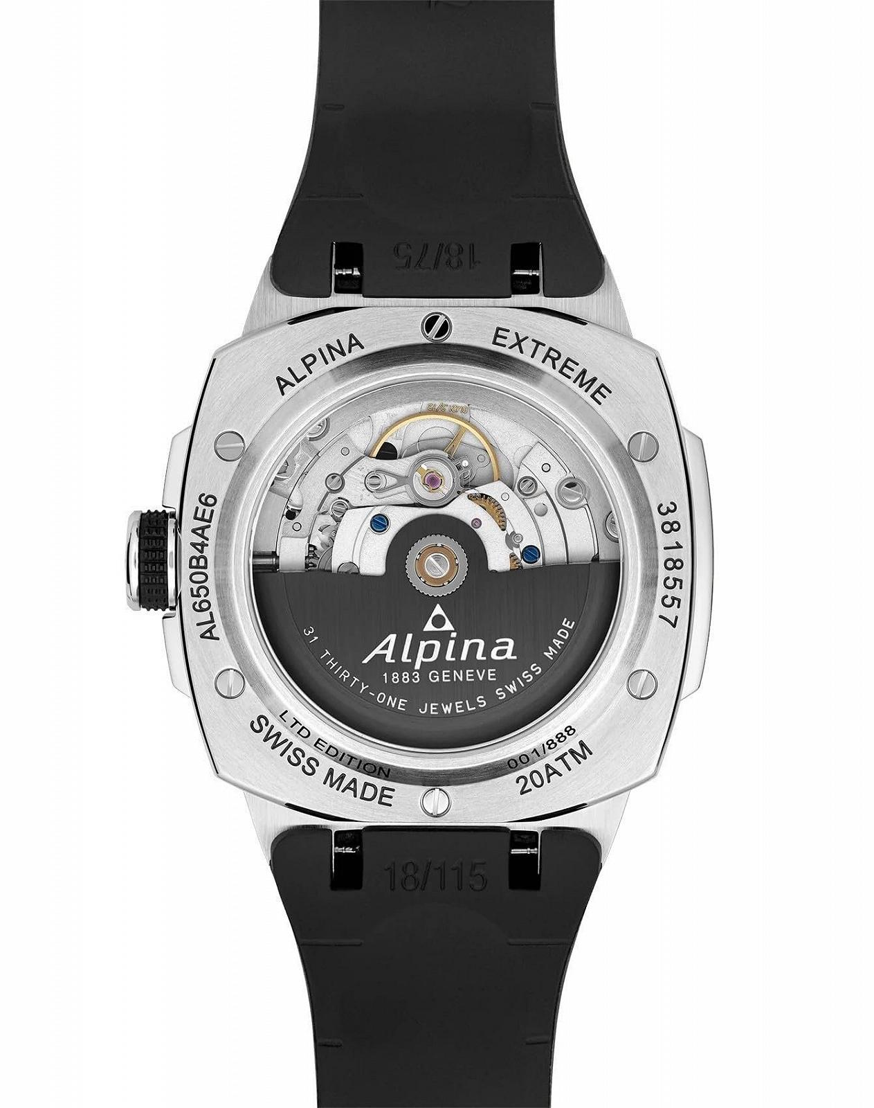Автоматические часы Alpina AL-650 Серии AL-650B4AE6, черный, полоски, фото №3