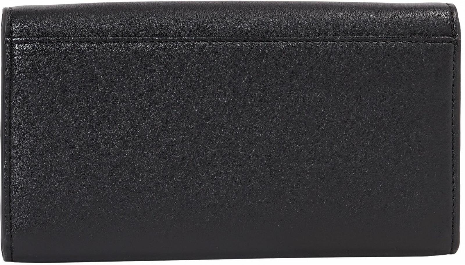 Кошелек Calvin Klein Sculpted Long Fold с ремешком - Черный, Стандартный размер, фото №2