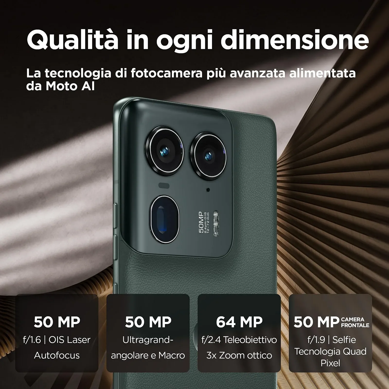 Смартфон Motorola Moto Edge 50 Ultra XT2401-1 Dual SIM 16 ГБ RAM 1 ТБ Forest Grey, фото №4