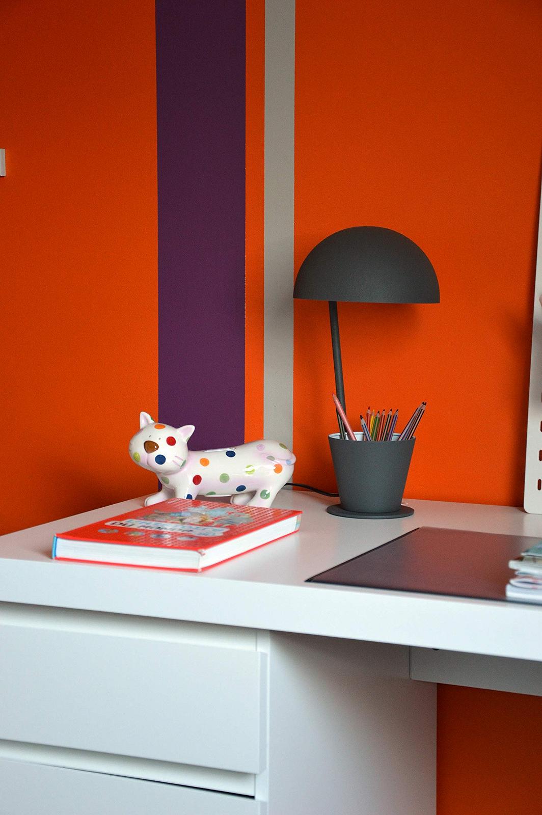 Настільна лампа Lussiol 233786 40 Вт 20 x 40 см метал сіра, фото №2