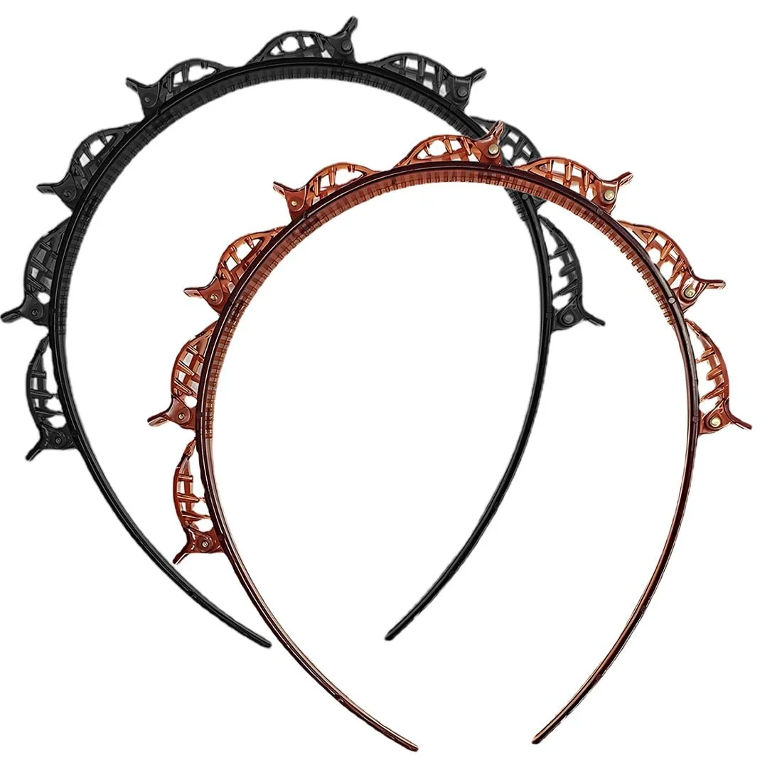 Обруч-помічник для зачіски з кліпсами, фото №1