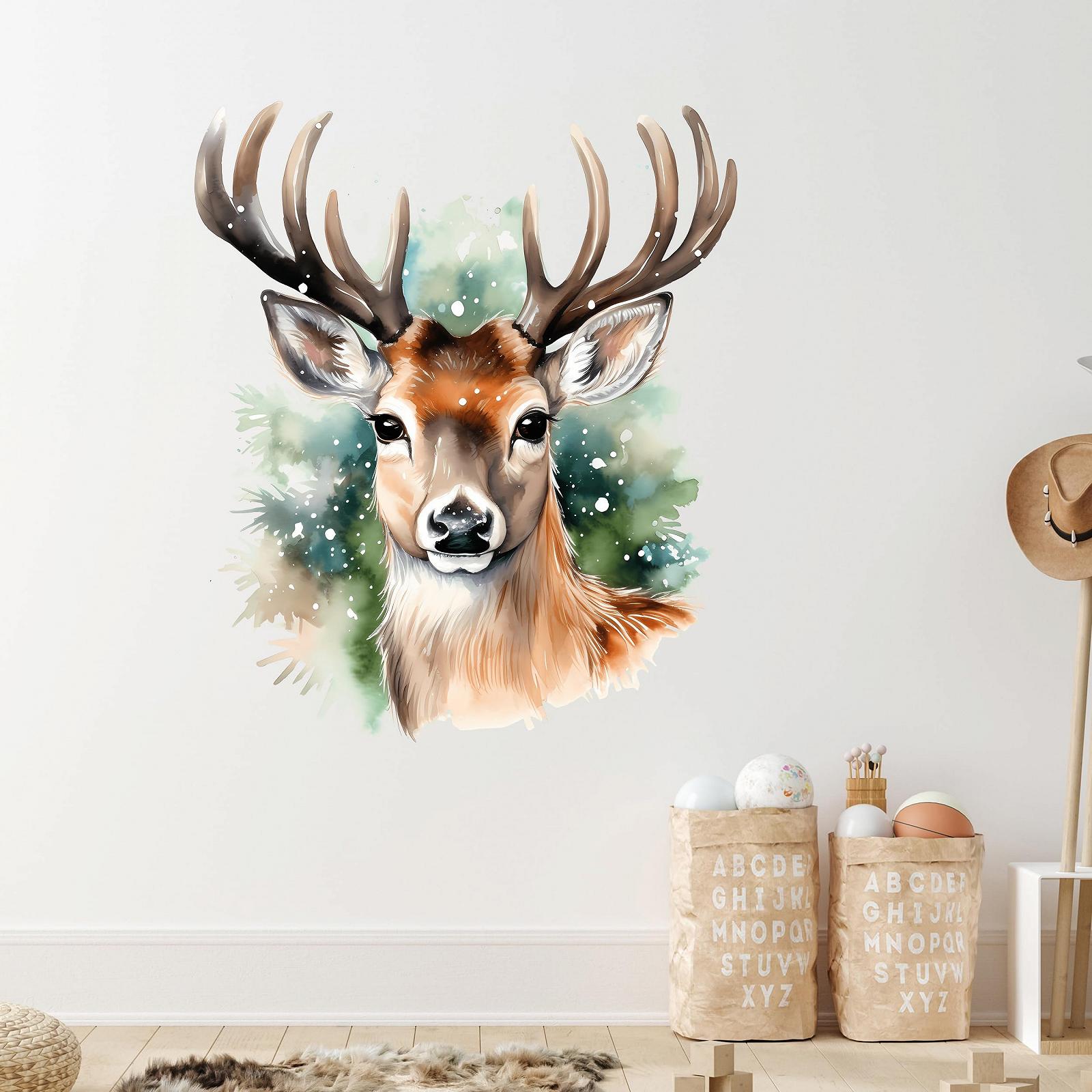 Наклейка на стіну GRAZDesign Christmas Deer 67 x 57 см, фото №3