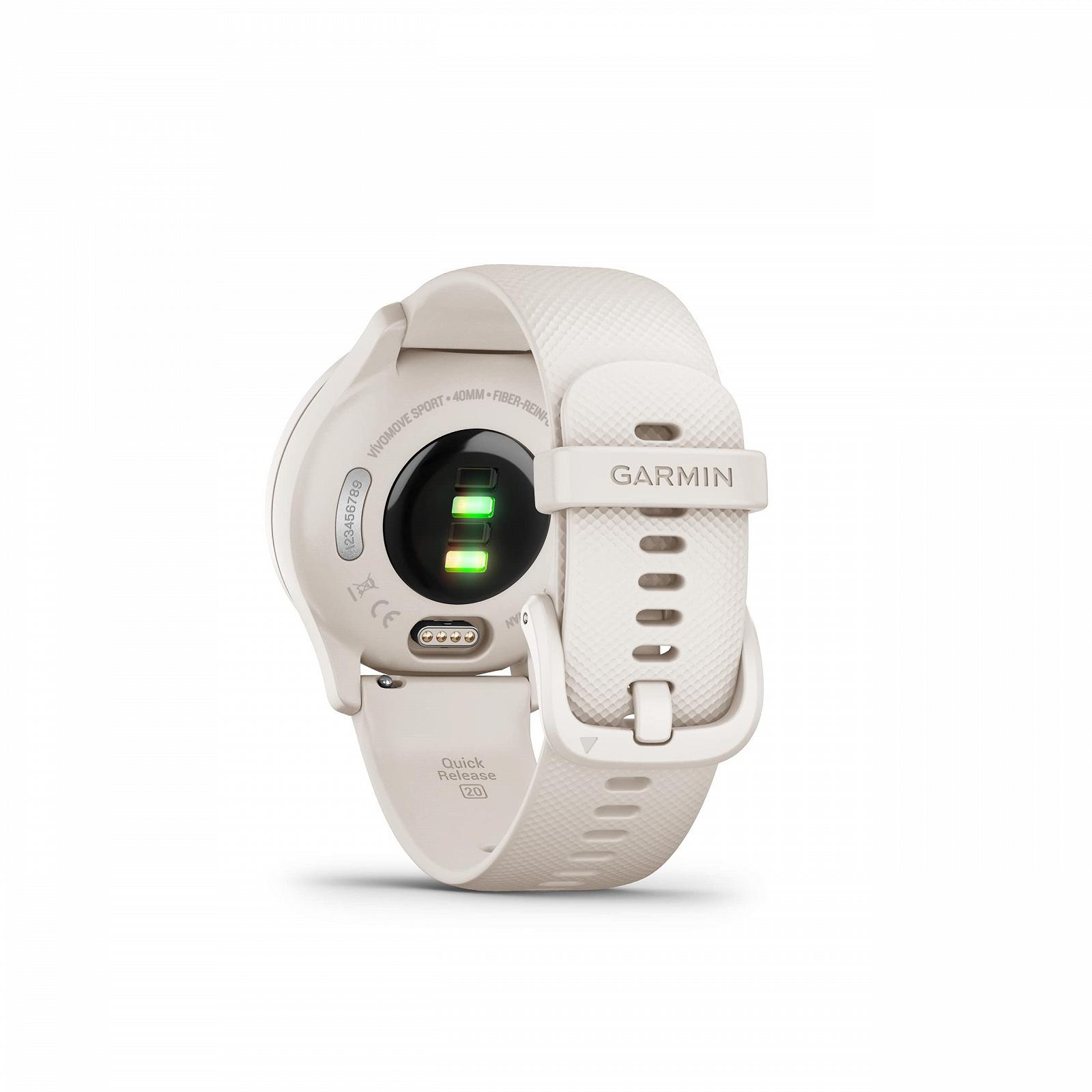 Смарт-часы Garmin Vivomove Sport 40 мм Ivory/Pearl Gold, фото №5