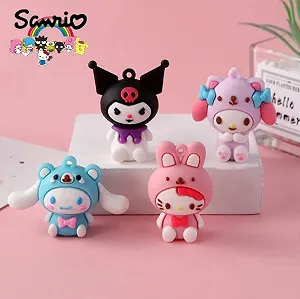 Набір фігурок Куромі Kuromi Мелоді My Melody іграшки для дітей 5 шт 5 см synthetic.ua - Фото 1