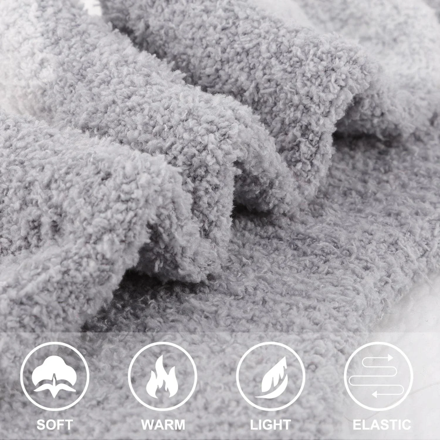 Пушистые носки для женщин, толстые мягкие носки для сна, теплые зимние пушистые носки, фото №6