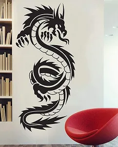Настінна наклейка Classic Chinese Dragon Tribal Tattoo Вінілова 45 x 95 см - Фото 1