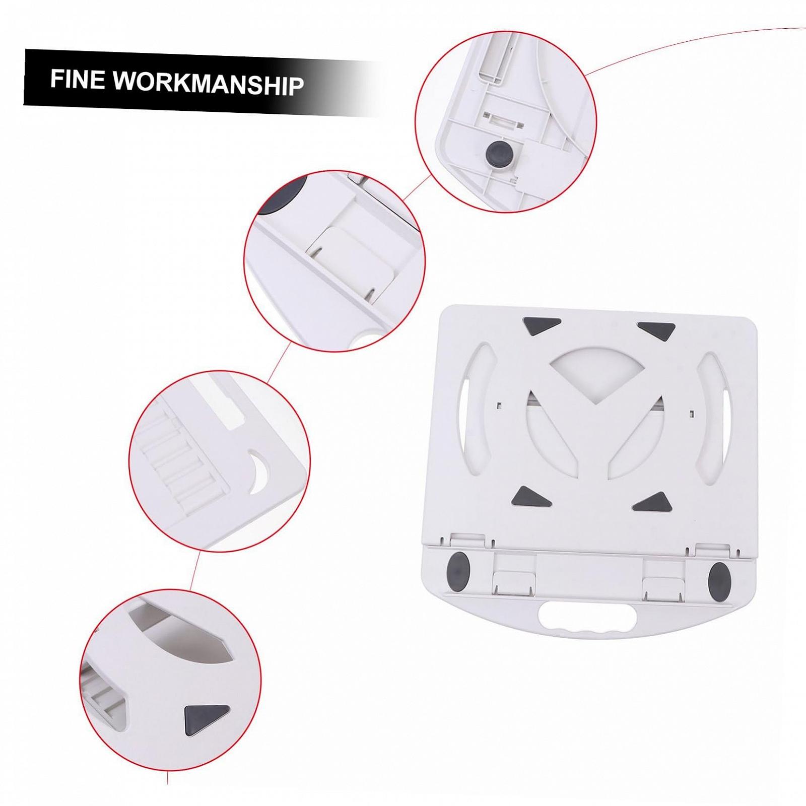 Підставка для ноутбука Обертова NOLITOY Білий з покращеним відведенням тепла Міцний тримач, фото №4