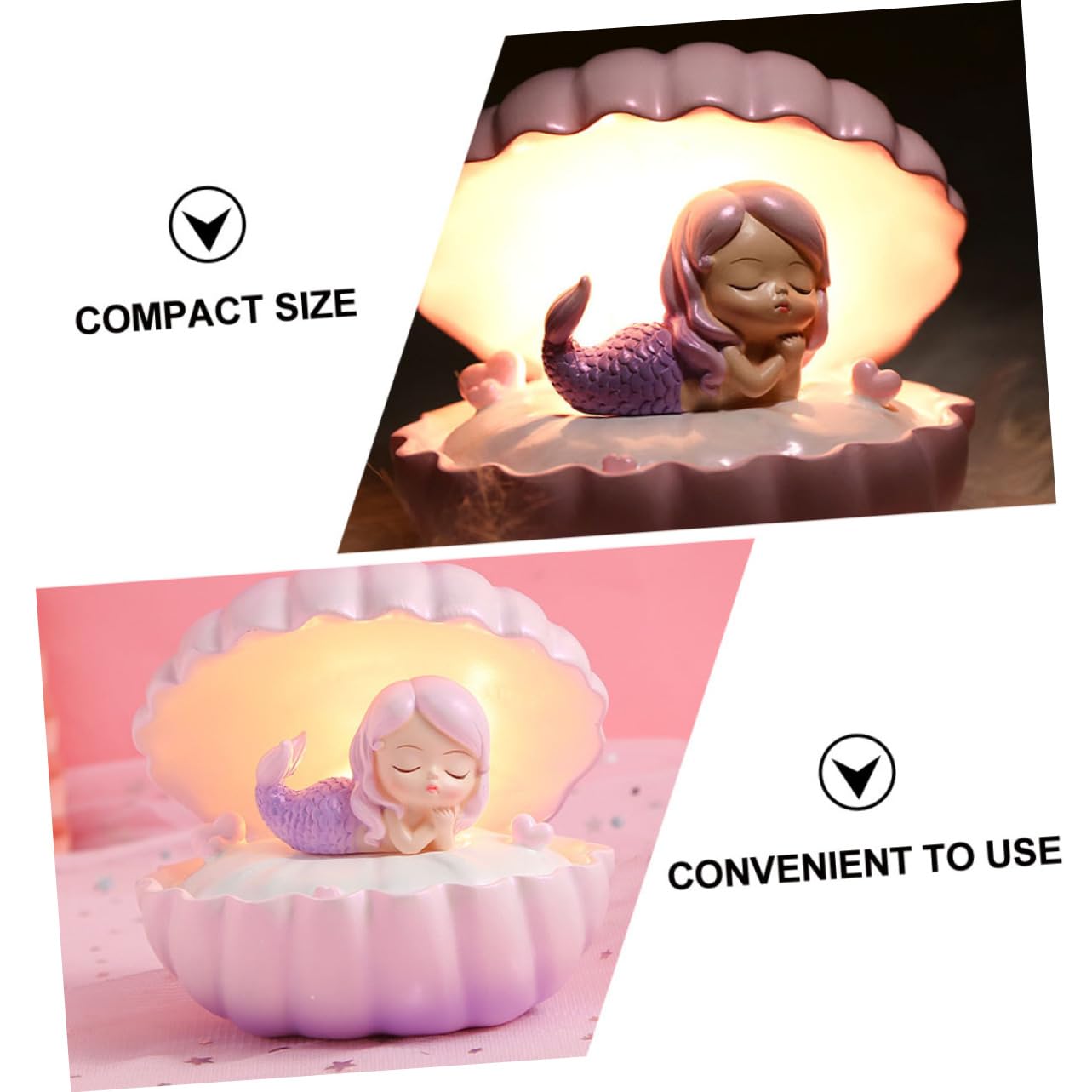 Светильник BUTIFULSIC Pearl Shell Night Light для декора комнаты Розовый, фото №5 Светильник BUTIFULSIC Pearl Shell Night Light для декора комнаты Розовый, фото №5