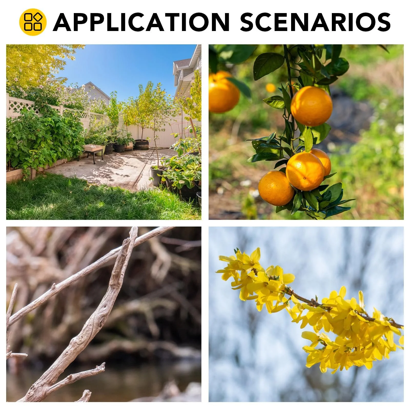 Акумуляторні секатори Gisam 40 мм, електричні ножиці для обрізки з 2 x 2Ah батареями та РК-дисплеєм, акумуляторні ножиці для троянд, регулювання отвору для обрізки живоплотів і фруктових дерев (жовтий), фото №6