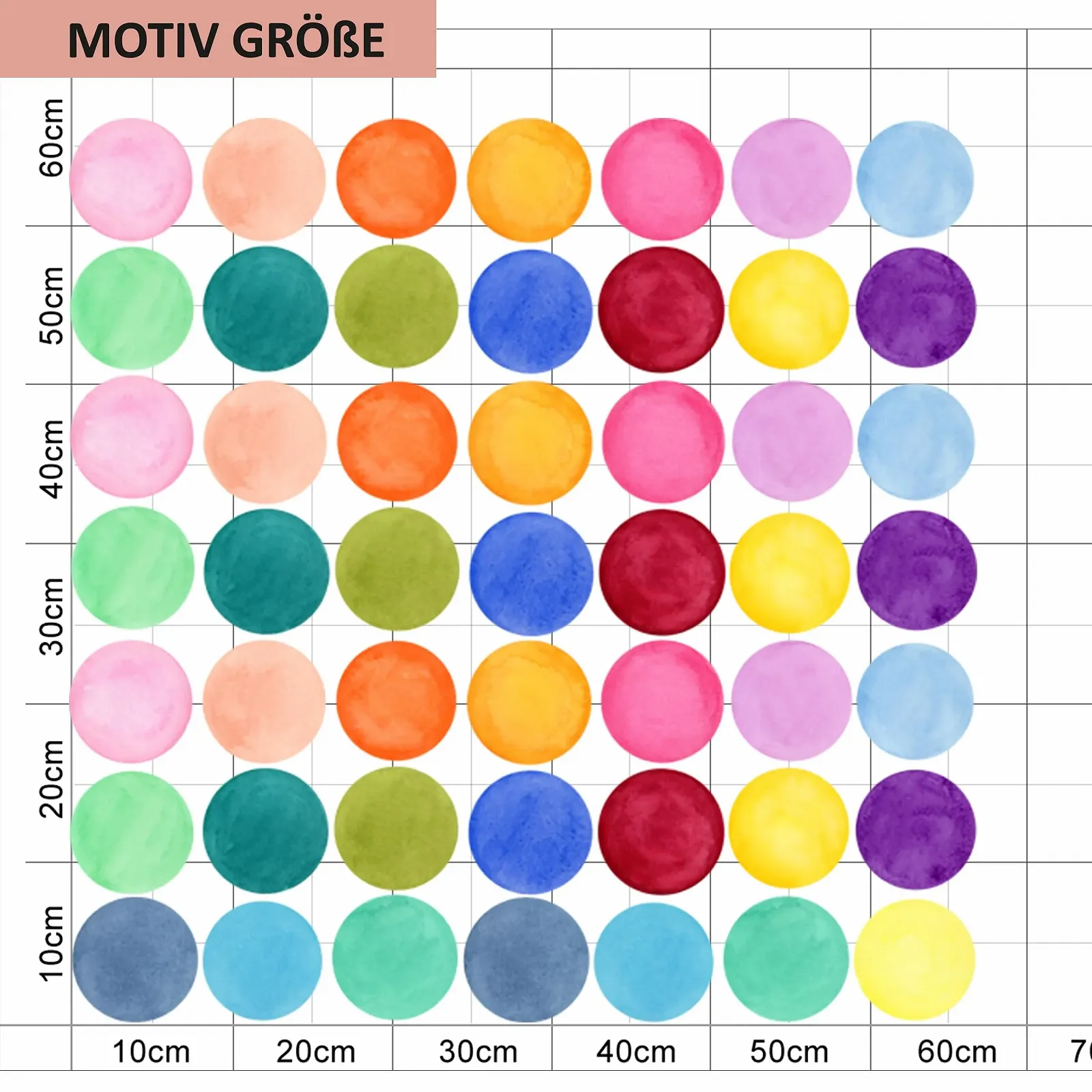 Наклейки GRAZDesign Circles Set Dots разноцветные, фото №3