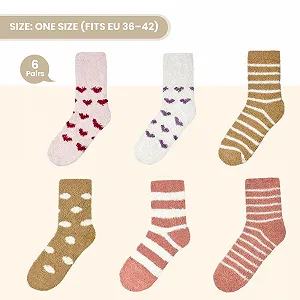 Шкарпетки Пухнасті 6 пар Жіночі 39-42, 35-38 synthetic.ua - Фото 1