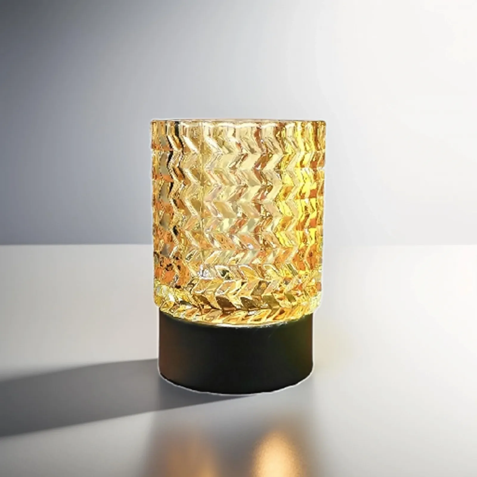 Настільна лампа Trango 2017-21C-L LED сенсорна з бежевим скляним абажуром E14 5 Вт 2700 К Бежевий, фото №3