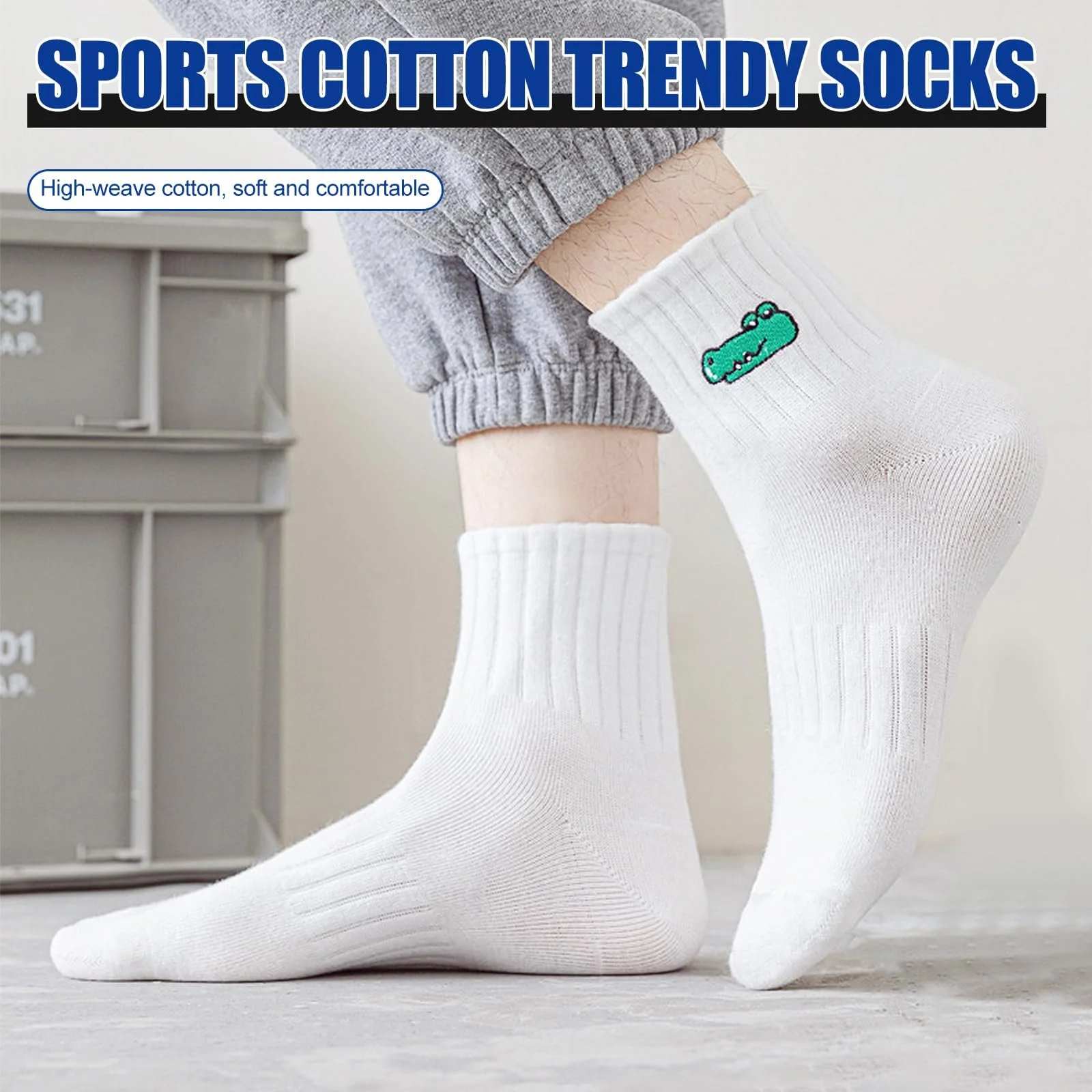 Шкарпетки тенісні Білі 6 пар EU 38-42, фото №2 Шкарпетки тенісні Білі 6 пар EU 38-42, фото №2