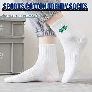 Шкарпетки тенісні Білі 6 пар EU 38-42 synthetic.ua - Фото 1