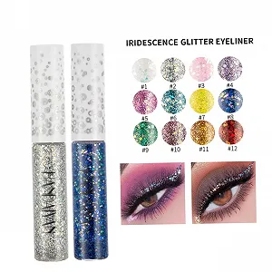 Підводка для очей MUSISALY 12 x Різнокольорові блискітки synthetic.ua - Фото 1