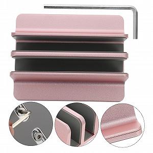 Вертикальная подставка для ноутбука NUOBESTY Алюминиевая с двойными слотами Прочный держатель для ноутбука Планшета и ПК для офиса и дома Экономия места Регулируемая основа Золотой synthetic.ua - Фото 1