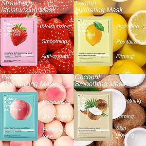 Тканевая маска для лица с фруктовыми и растительными экстрактами (10 шт. в упаковке) synthetic.ua - Фото 1