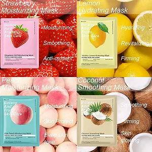 Тканевая маска для лица с фруктовыми и растительными экстрактами (10 шт. в упаковке) synthetic.ua - Фото 1