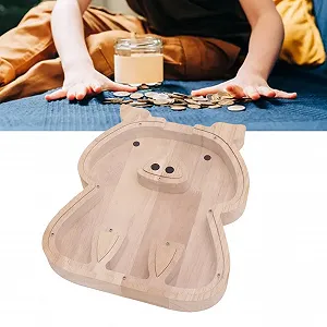 Скарбничка HEEPDD Прозора акрилова з каучукового дерева synthetic.ua - Фото 1