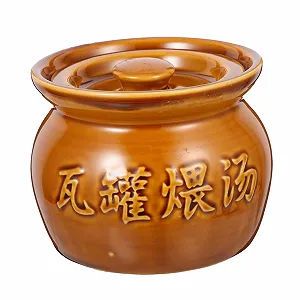 Кастрюля Zerodeko керамическая термостойкая коричневая с эргономичной ручкой - Фото 1