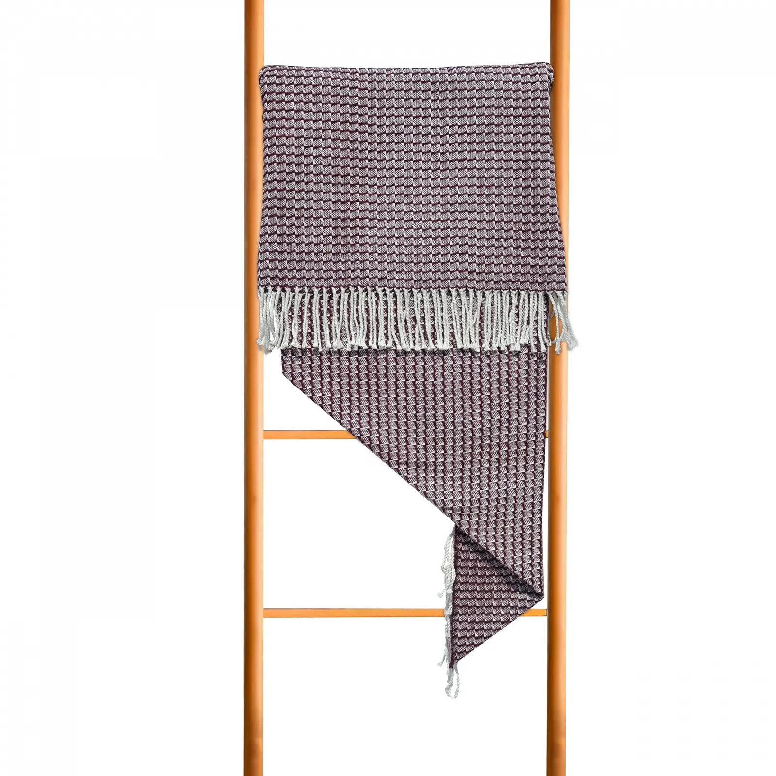 Покривало LuckyBlankets Berlin Бавовна 140 x 200 см Сливовий, фото №7