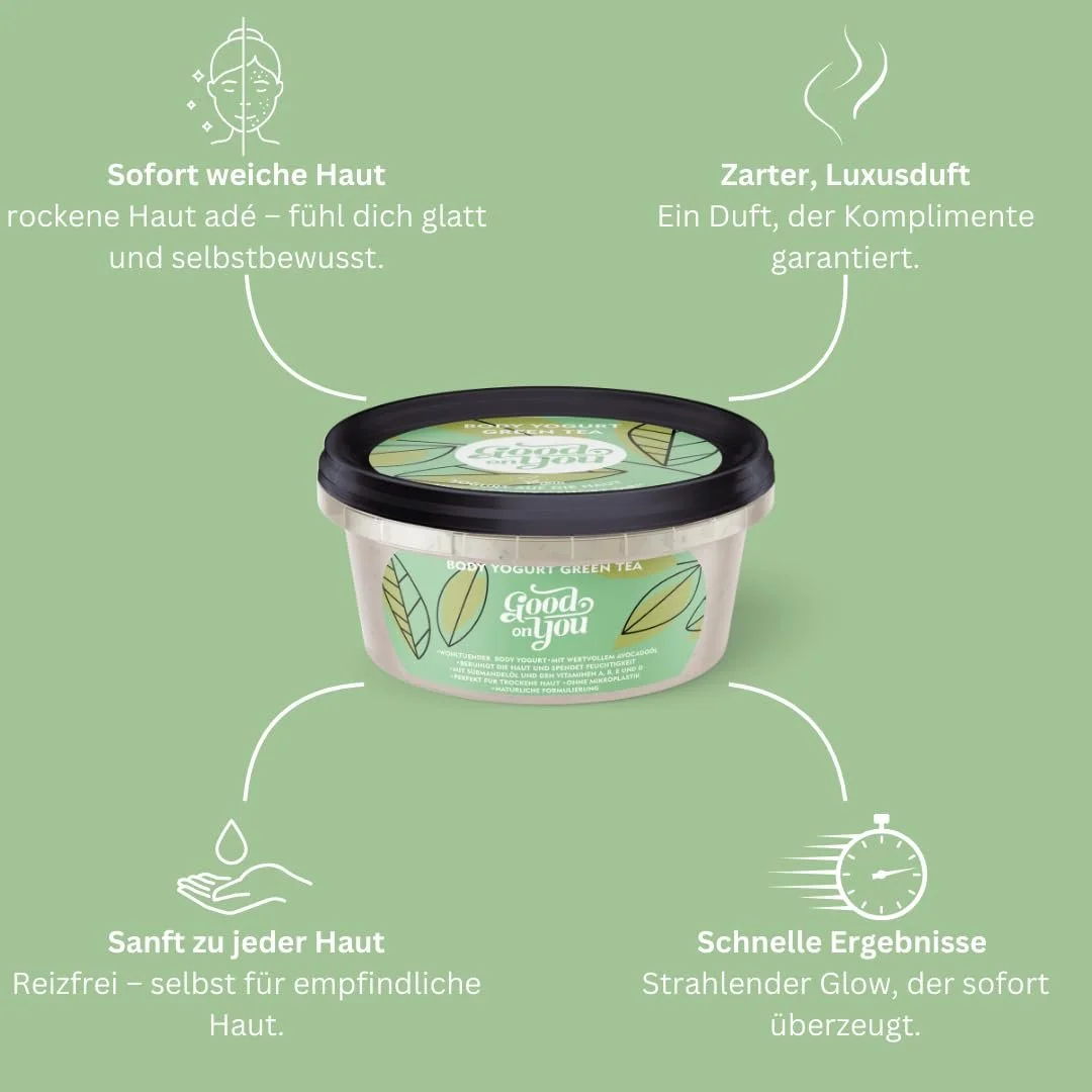 Йогурт для тіла Green Tea Заспокійливий лосьйон для сухої шкіри Вітаміни A, B, E & D, фото №3 Йогурт для тіла Green Tea Заспокійливий лосьйон для сухої шкіри Вітаміни A, B, E & D, фото №3