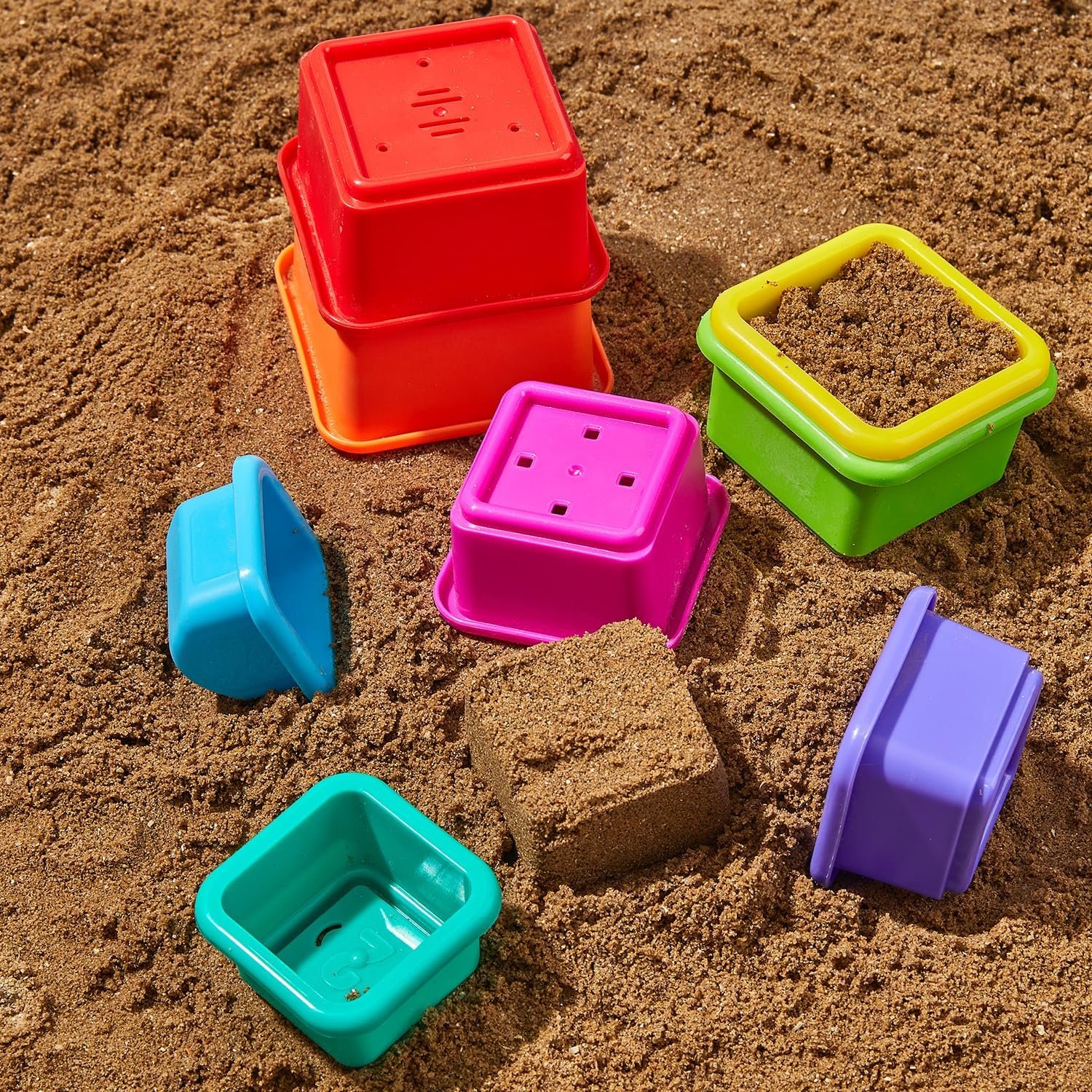 Іграшка для ванни Набір стаканчиків для складання 13 штук, фото №6