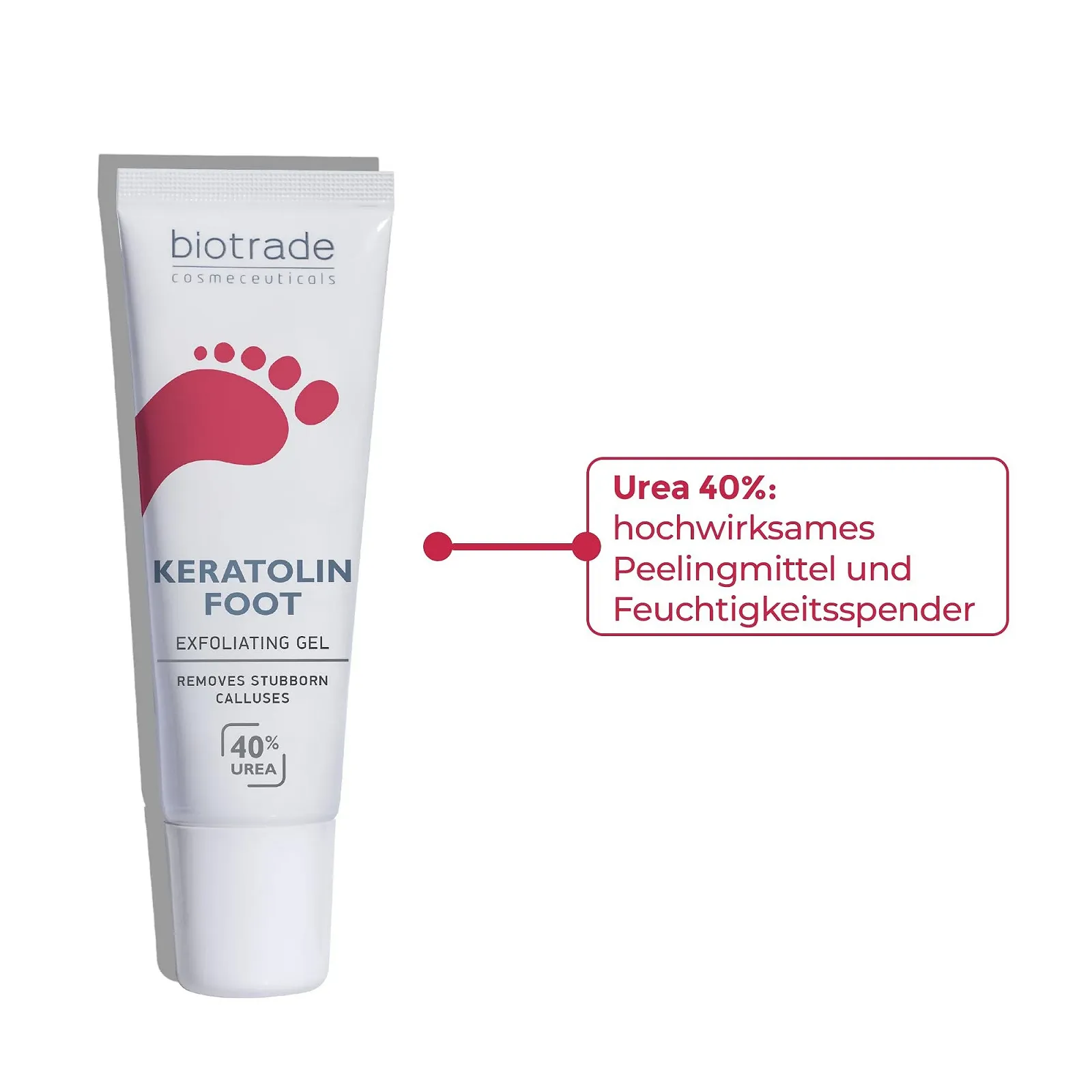 Гель для ног Biotrade Keratolin 40% мочевины против потовщения кожи и ногтей, 15 ml, фото №5