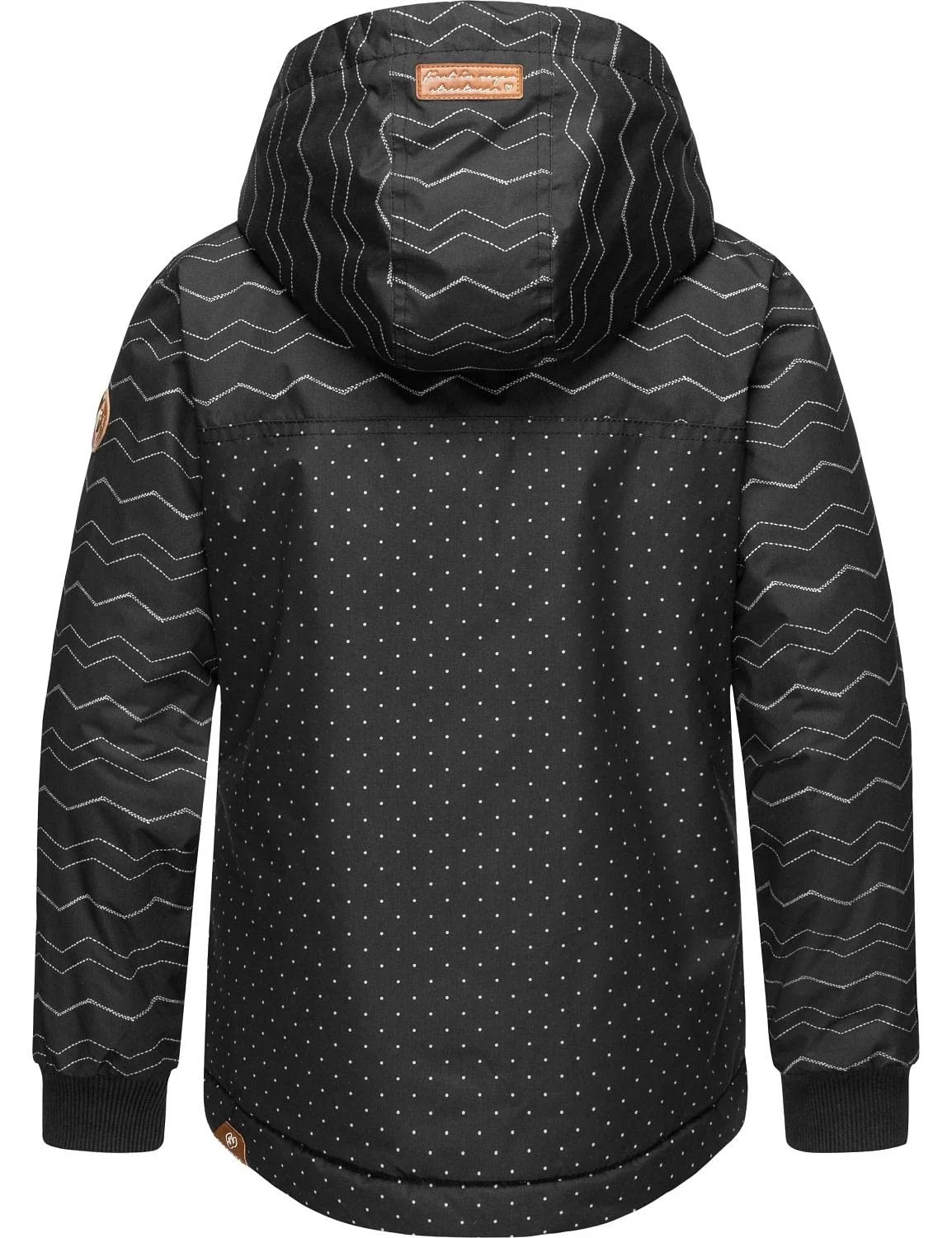 Зимова куртка для дівчаток Ragwear Kristla Chevron з капюшоном, водонепроникна, фото №3