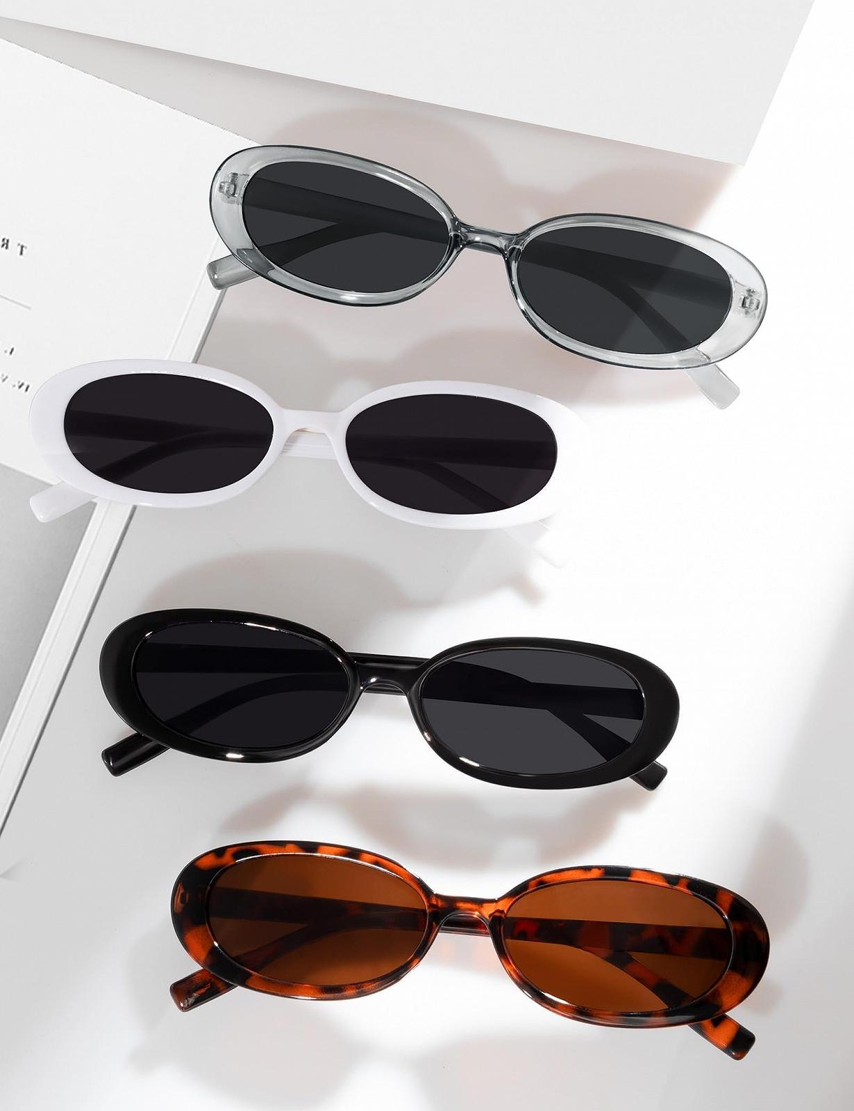 Солнцезащитные очки овальные винтажные Becellen Набор 4 шт., фото №7