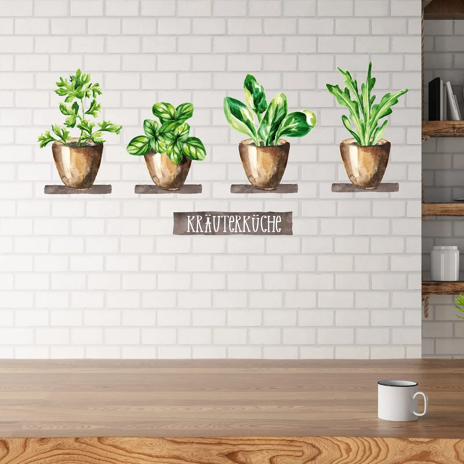 Наклейка на стену GRAZDesign Herbs Kitchen Herb Kitchen Set 100 x 57 см, фото №5