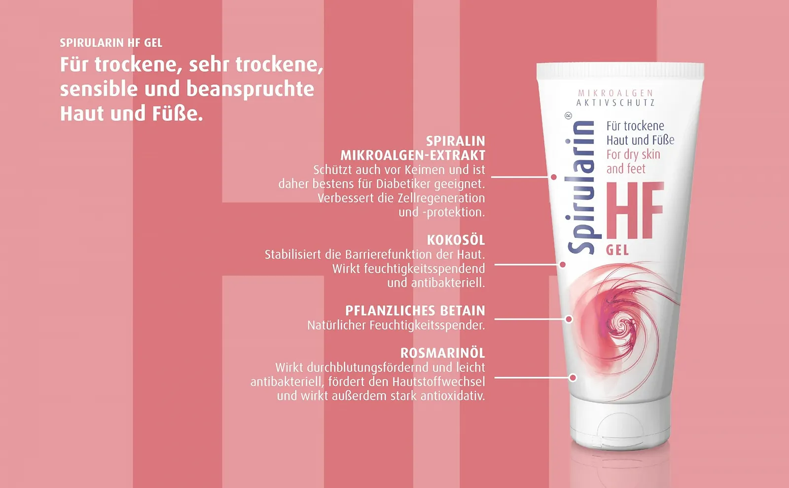 Гель для ног Spirularin HF Professional для сухой кожи 40 мл, фото №2