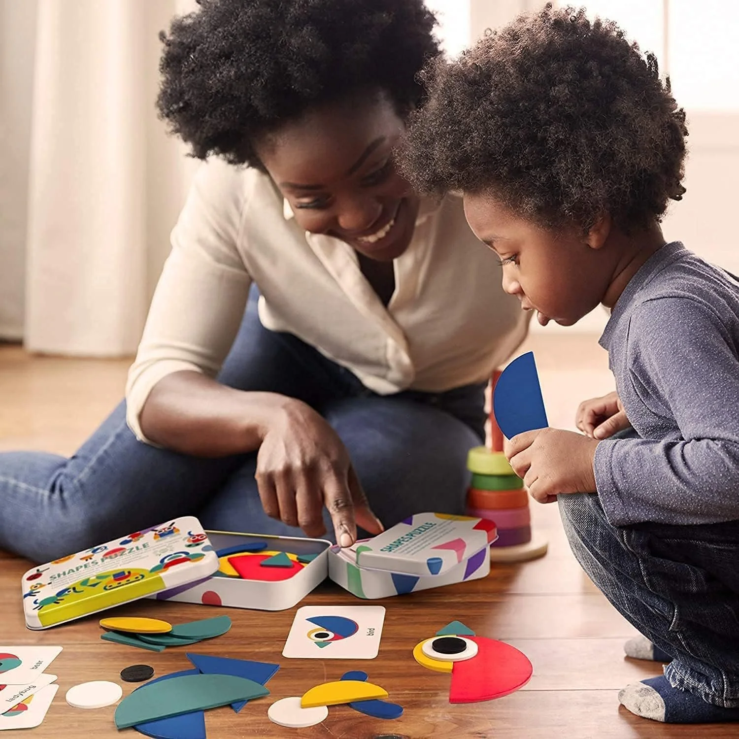 Деревянный развивающий пазл-конструктор ExcelGadgets / 36 блоков / 60 схем-карт, фото №8 Деревянный развивающий пазл-конструктор ExcelGadgets / 36 блоков / 60 схем-карт, фото №8