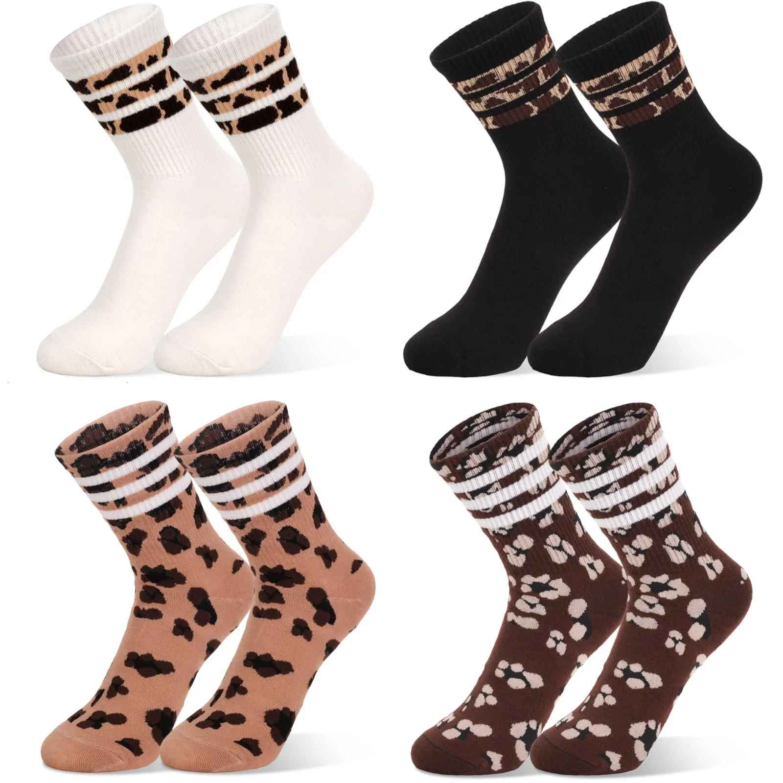 Шкарпетки тенісні Leo Leopard Print для жінок, фото №1