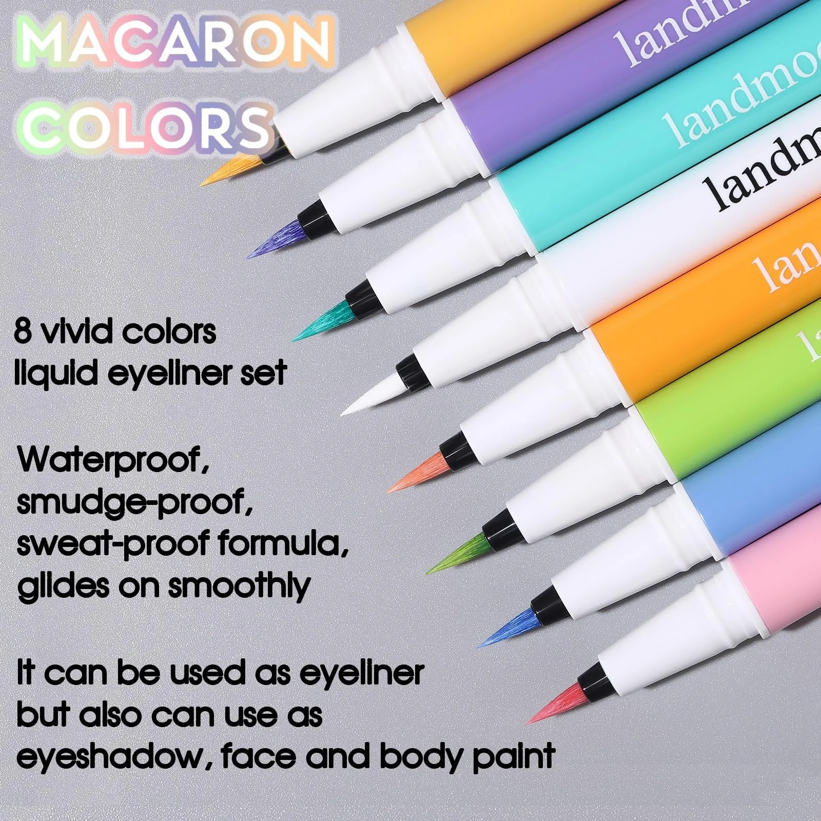 Набір підводок SPRINGSUGAR 8 кольорів Macaron Водостійка, фото №5