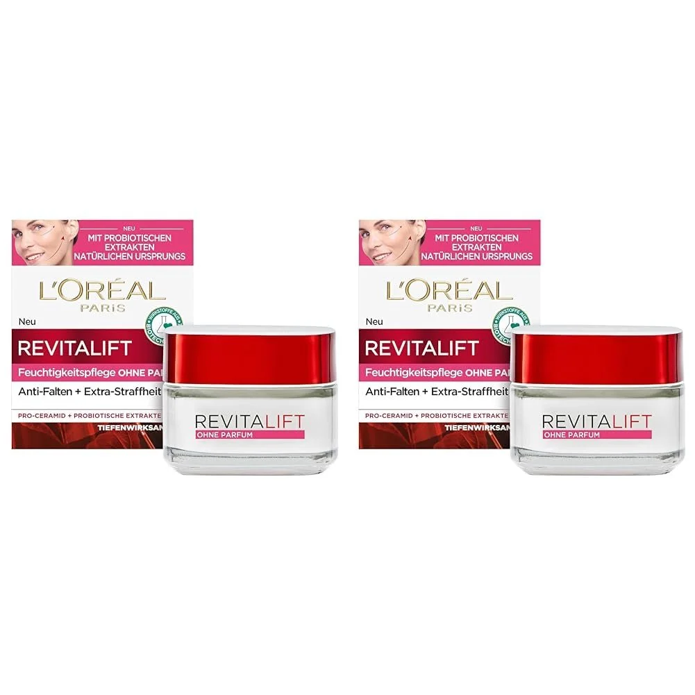 Денний крем для обличчя L'Oréal Paris Revitalift Classic антивіковий зволожуючий без парфумованих віддушок 50 мл (набір 2 шт), фото №1 Денний крем для обличчя L'Oréal Paris Revitalift Classic антивіковий зволожуючий без парфумованих віддушок 50 мл (набір 2 шт), фото №1