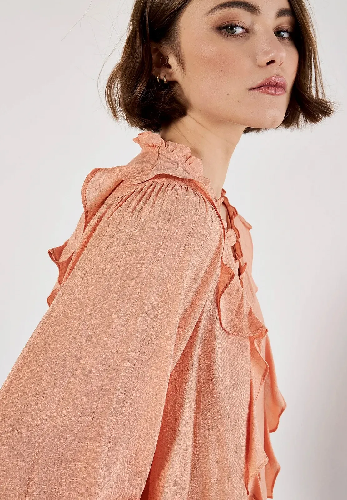 Женская блузка MAVI LACE DETAIL BLOUSE Brandied Apricot - M, фото №2 Женская блузка MAVI LACE DETAIL BLOUSE Brandied Apricot - M, фото №2