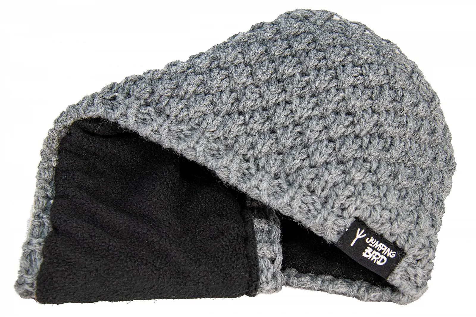В'язана зимова пов'язка на голову Jumping Bird з флісовою підкладкою, фото №5 В'язана зимова пов'язка на голову Jumping Bird з флісовою підкладкою, фото №5