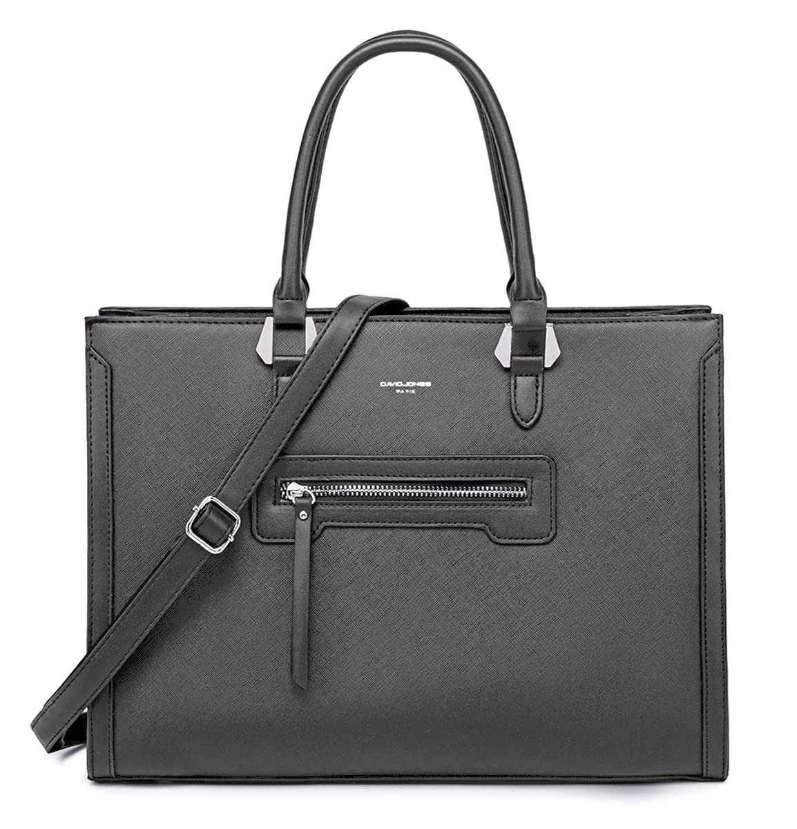 Сумка-тоут David Jones большая, женская, серая, фото №7