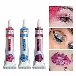 Набор кистей для теней, Тени-карандаш, Жидкая подводка для глаз с блестками, шиммером для макияжа глаз synthetic.ua - Фото 1