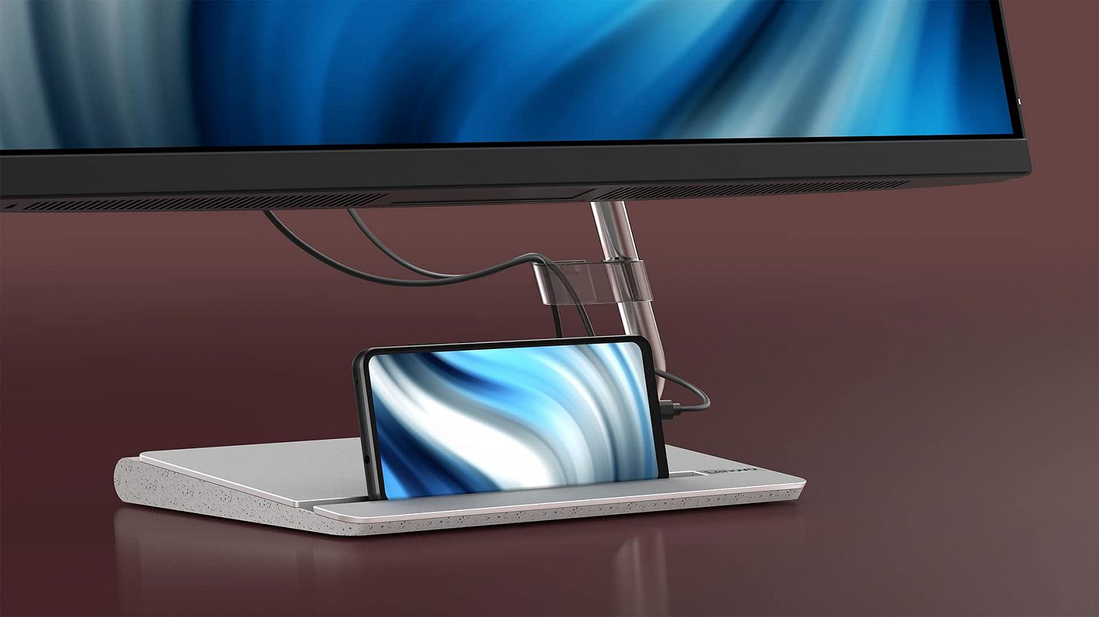 Монітор Lenovo Q27q-20 27 дюймів QHD 2560 x 1440 75Hz 300 ніт 4 мс HDMI DisplayPort AMD FreeSync вбудовані динаміки з регулюванням висоти чорний, фото №6