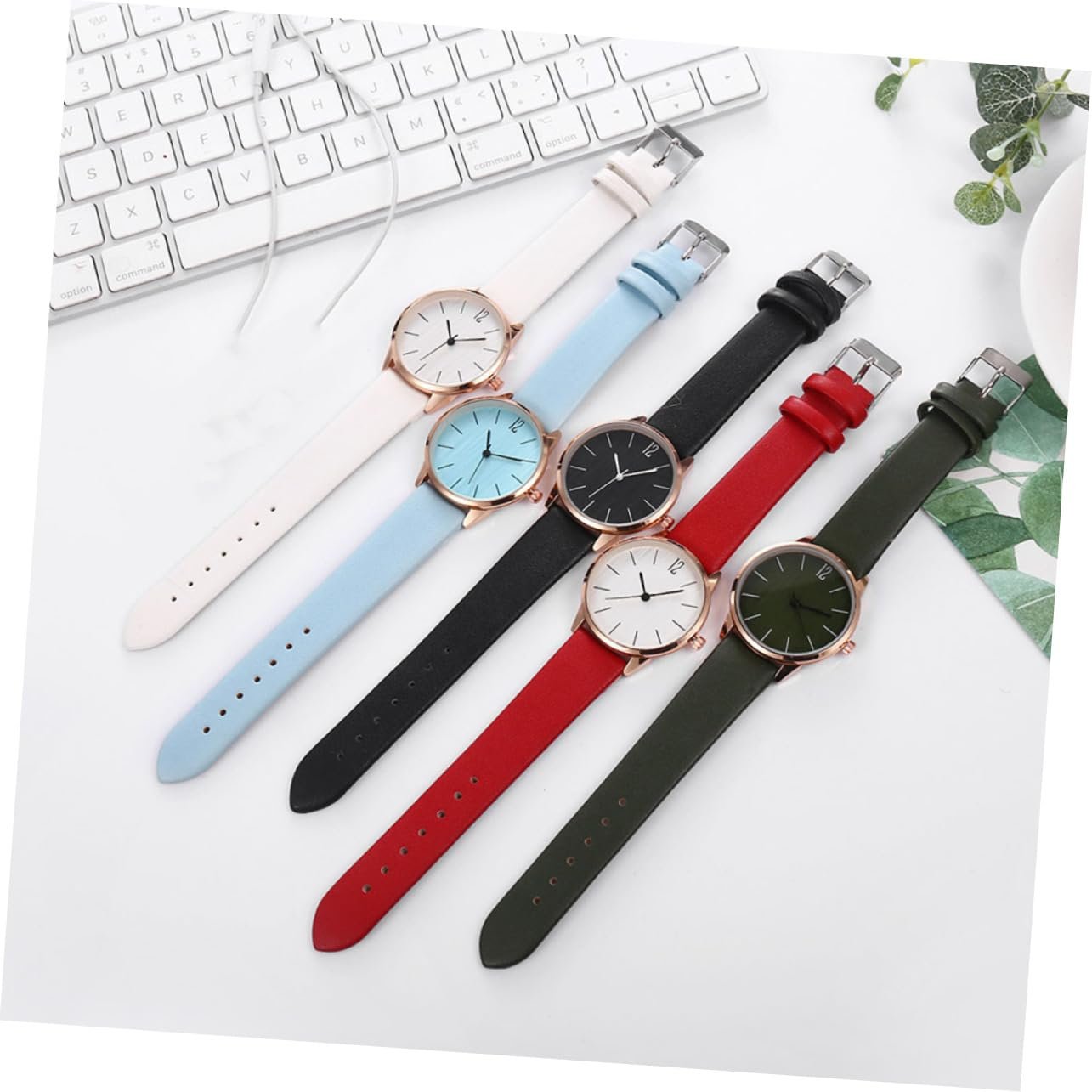 Женские часы WRITWAA Цифровые часы Синие часы из нержавеющей стали Красный, фото №3