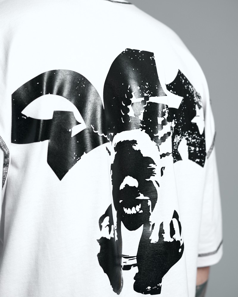 Футболка оверсайз Ogonpushka Gvng біла, фото №3