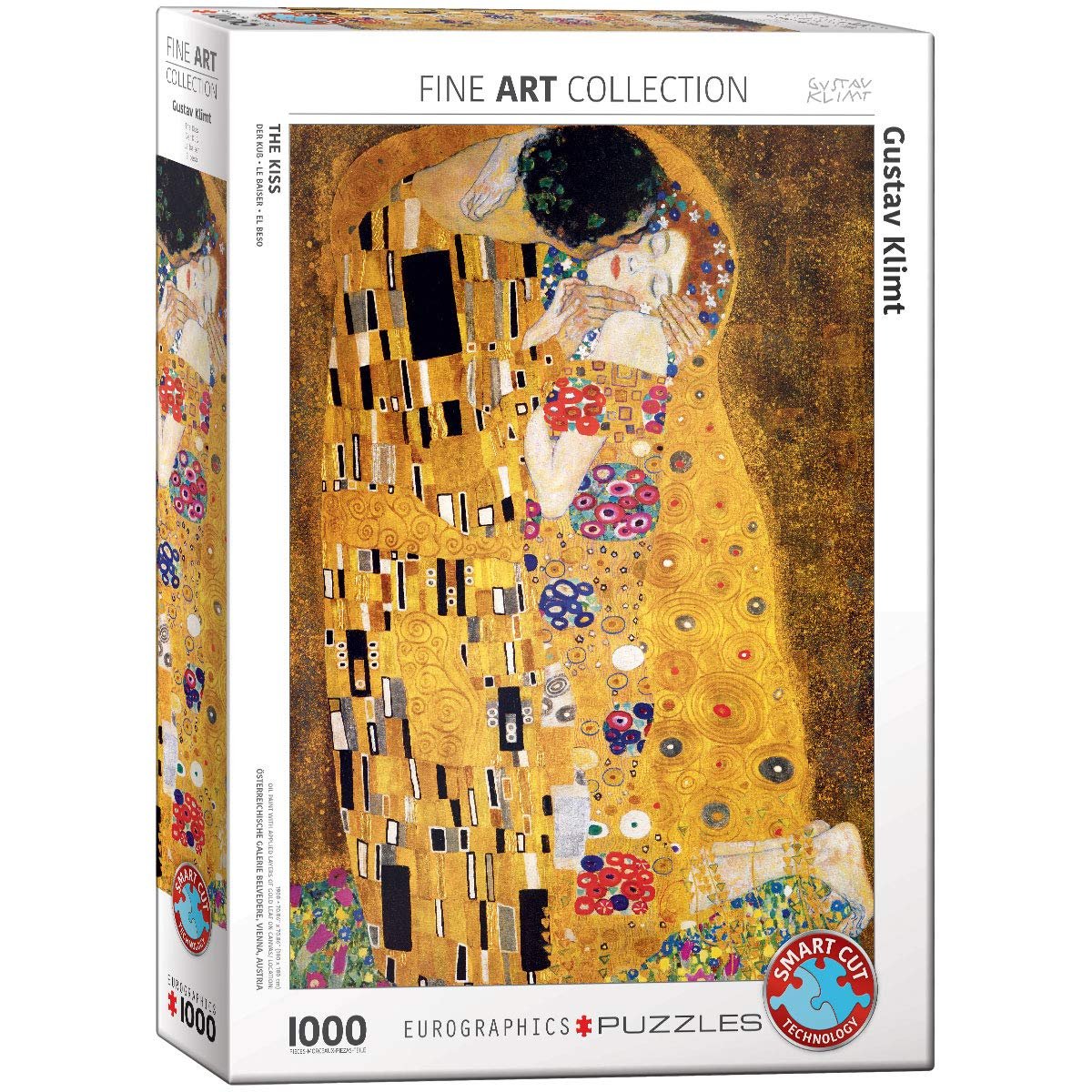 Пазл Eurographics Gustav Klimt The Kiss (1000 элементов), фото №1