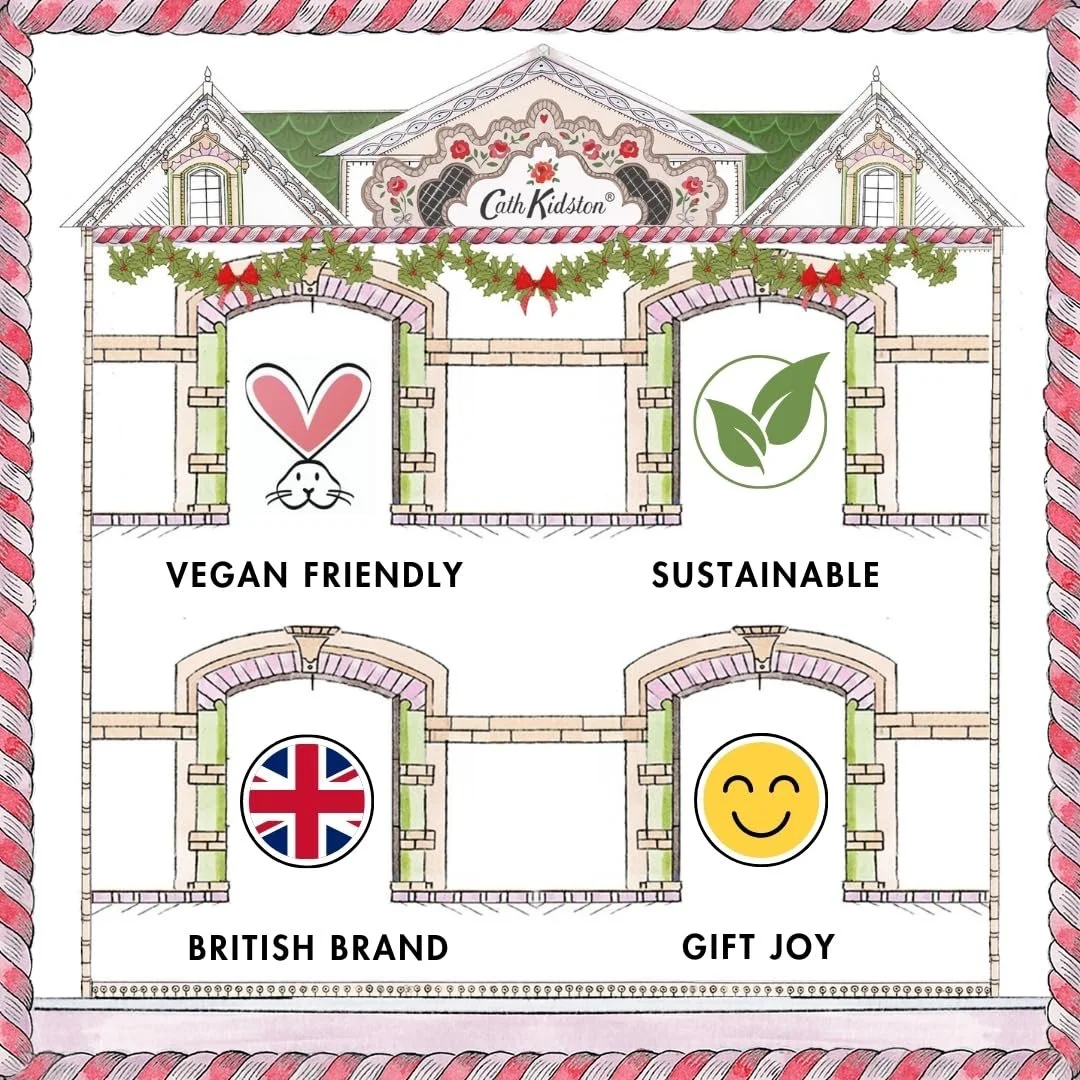 Крем для рук Cath Kidston 100 мл, Лосьон для тела, Скраб для рук, Бальзам для рук 3 x 50 мл и Мешочек с солью для ванн 3 x 20 г, Набор для ухода за телом в жестяной банке, Дорожный размер, Веганский, фото №12