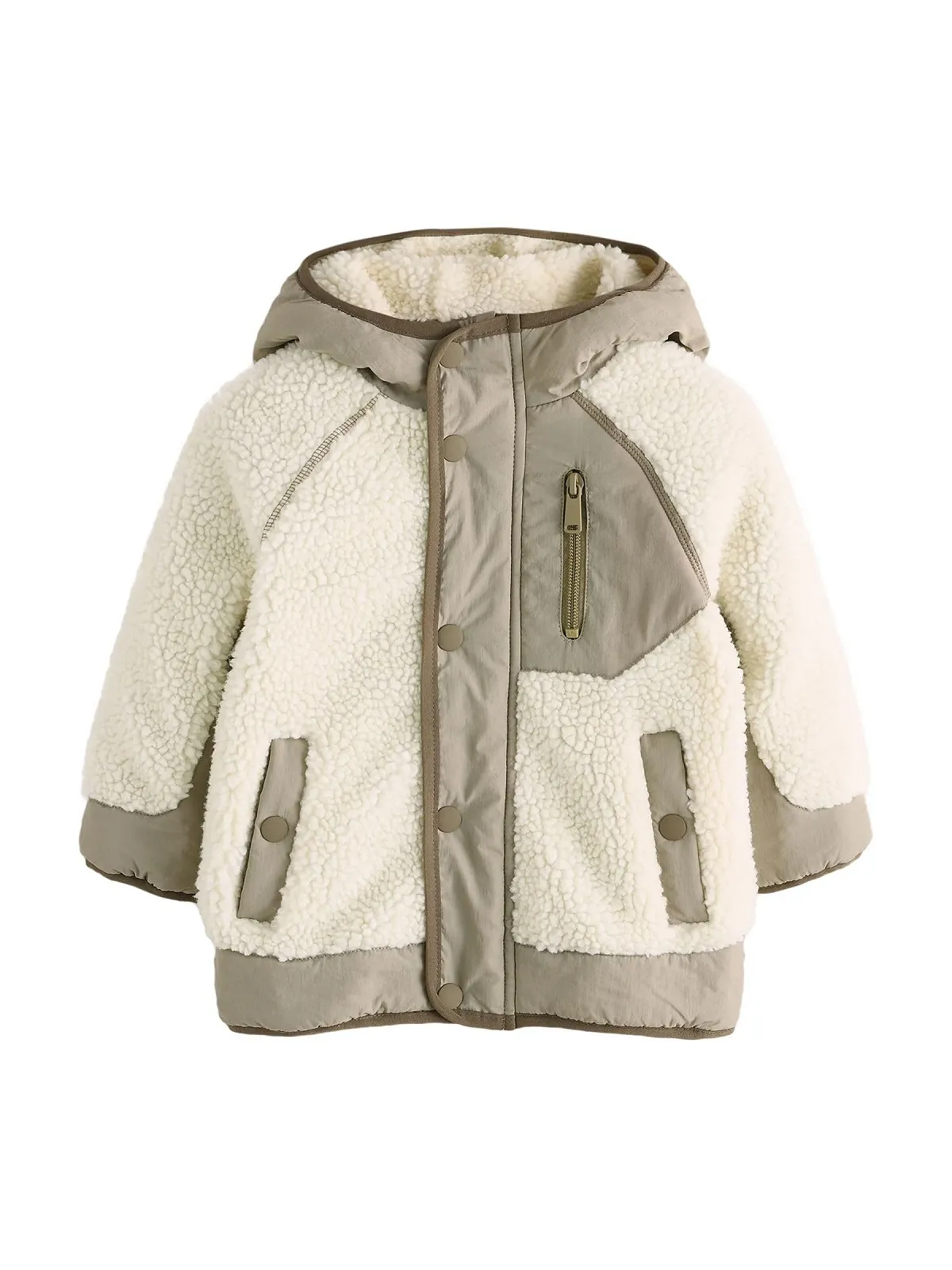 Куртка Borg для хлопчиків Next Кольорові блоки, фото №1