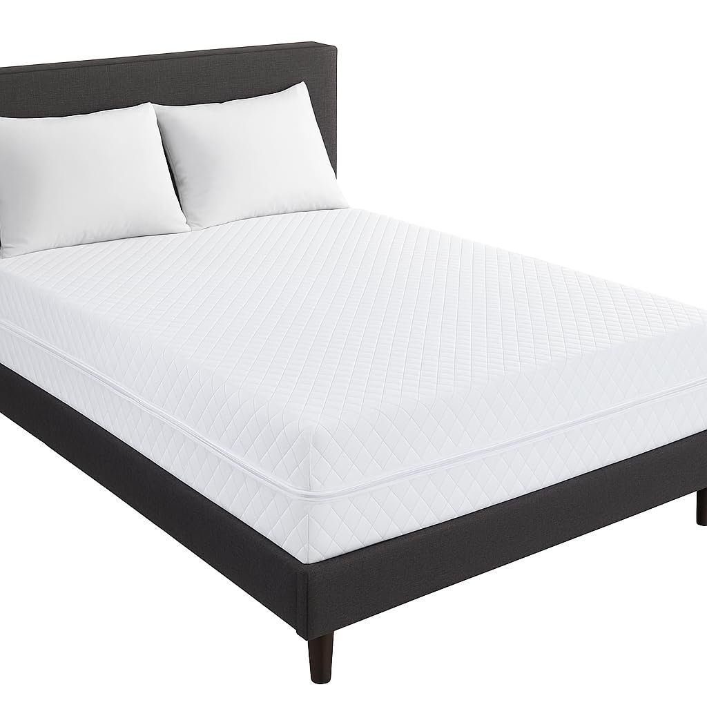 Наматрасник стеганый на молнии пыленепроницаемый дышащий чехол от клопов, фото №1