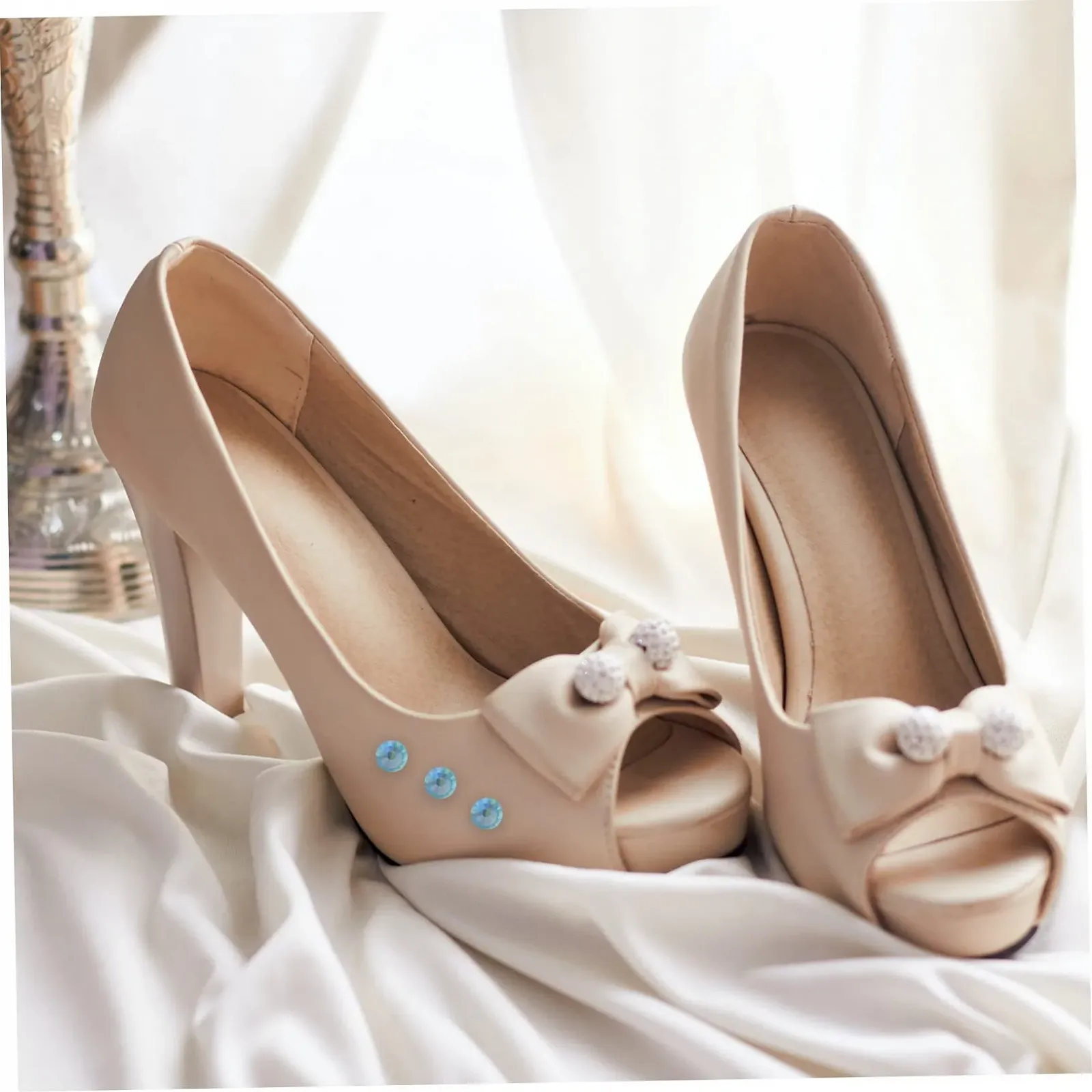 Стрази Плоскі Healvian, 1440 шт, Скло, Сині, фото №3