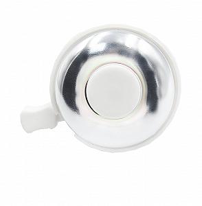 Велосипедный звонок классический A-Bike алюминиевый белый (G00001452) synthetic.ua - Фото 1